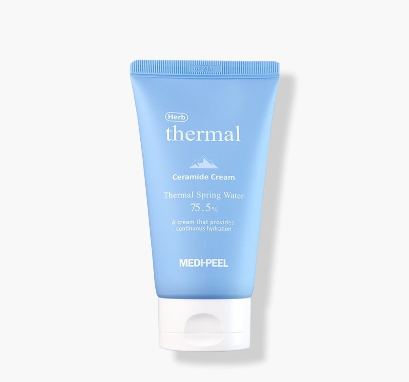 Medi Peel Herb Thermal Ceramide Cream Крем для обличчя відновлювальний з керамідами та термальною водою, 120мл — Photo 2