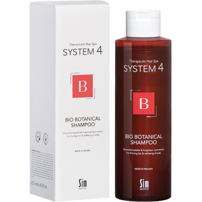 Sim Sensitive SYSTEM 4 BIO BOTANICAL SHAMPOO Шампунь для тонкого волосся, що випадає та оздоровлення шкіри голови, 250мл — Photo 2