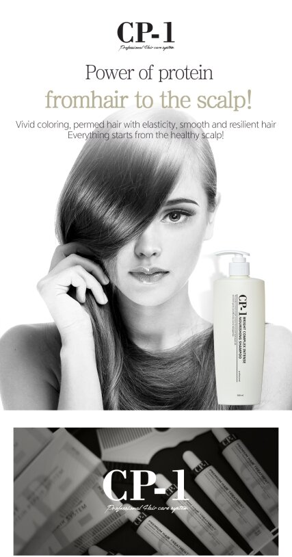 Esthetic House CP-1 Bright Complex Intense Nourishing Shampoo Протеїновий шампунь з колагеном, 500мл — Photo 3