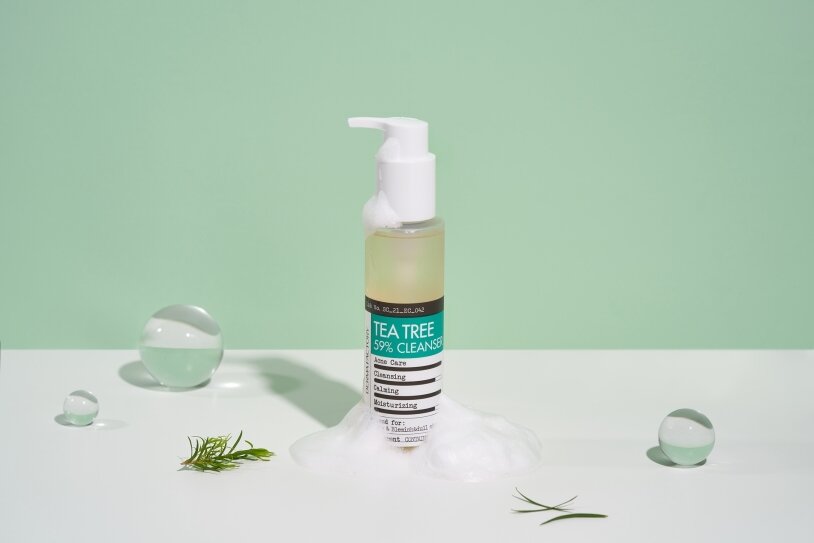 Derma Factory Tea Tree 59% Cleanser Заспокійлива та протизапальний гель для вмивання, 150мл — Photo 4
