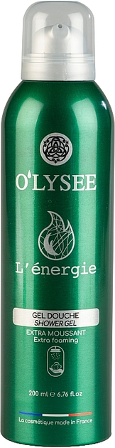 O'LYSEE Extra Foaming Shower Gel L’énergie Очищуюча гель-піна для душу, 200мл — Photo 2