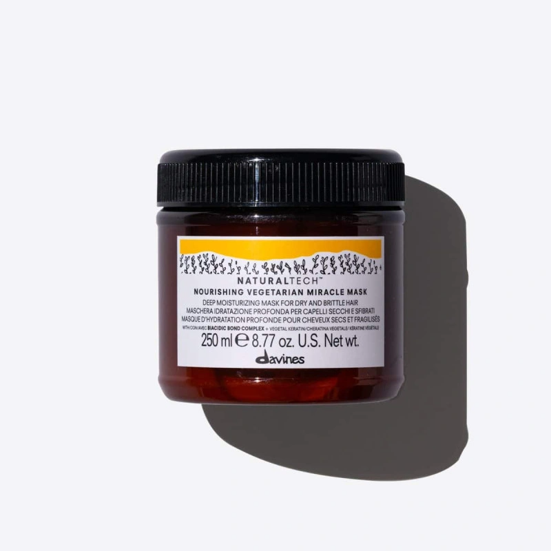 Davines Naturaltech NOURISHING Живильна зволожувальна маска "Вегетаріанське диво" для сухого та ламкого волосся, 250мл — Photo 2