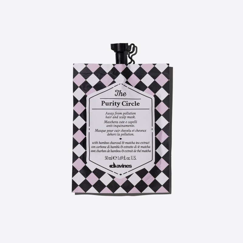 Davines THE PURITY CIRCLE Маска-детокс для волосся та шкіри голови, 50мл — Photo 2