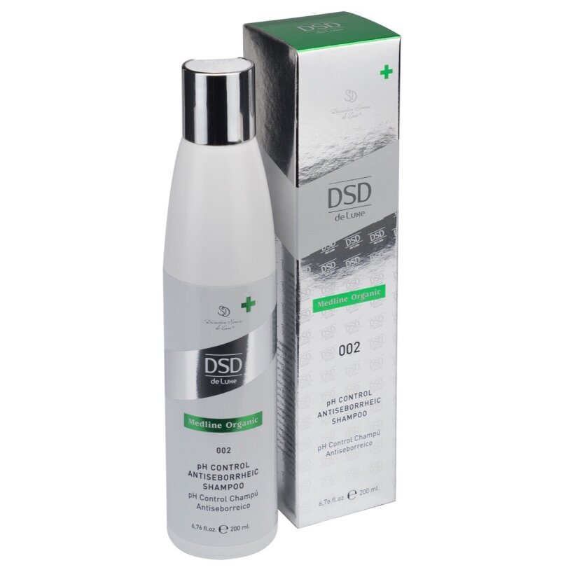 DSD de Luxe 002 Medline Organic pH Control Antiseborrheic Shampoo Антисеборейний шампунь, 200мл — Photo 2