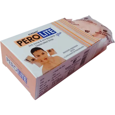 Perolite Soap Plus Benzoyl Peroxide + Clindamyzin Мило від акне, 75гр — Photo 4