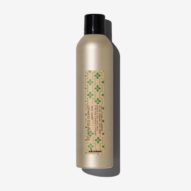 Davines MORE INSIDE MEDIUM HAIR SPRAY Лак для волосся середньої фіксації для довготривалого стійкого ефекту (Фіксація 3), 400мл — Photo 2