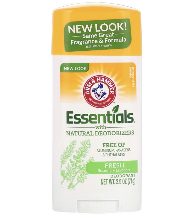 Arm &amp; Hammer Essentials Natural Дезодорант з ароматом розмарин і лаванда, 71гр — Photo 2