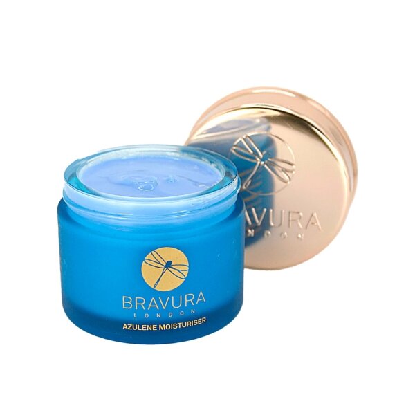 Bravura London Azulene Moisturiser Зволожуючий та заспокійливий крем з азуленом, 50мл — Photo 2