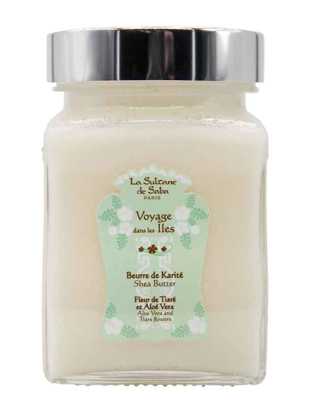 La Sultane De Saba Beurre de Karite Shea Butter Aloe Vera Tiare Flowers Масло Каріте Тіаре та Алое Вера, 300мл — Photo 2