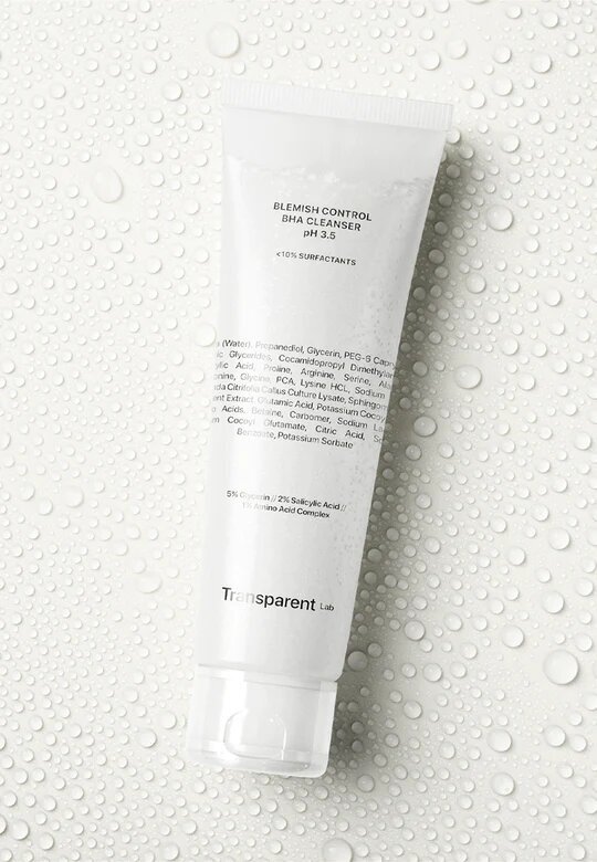 TRANSPARENT- LAB Blemish Control BHA Cleanser pH 3.5 Очищення для шкіри схильної до акне, 150мл — Photo 3