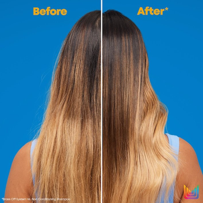 MATRIX TOTAL RESULTS BRASS OFF CONDITIONER Кондиціонер для збереження кольору « Холодний Блонд », 300 мл — Photo 5