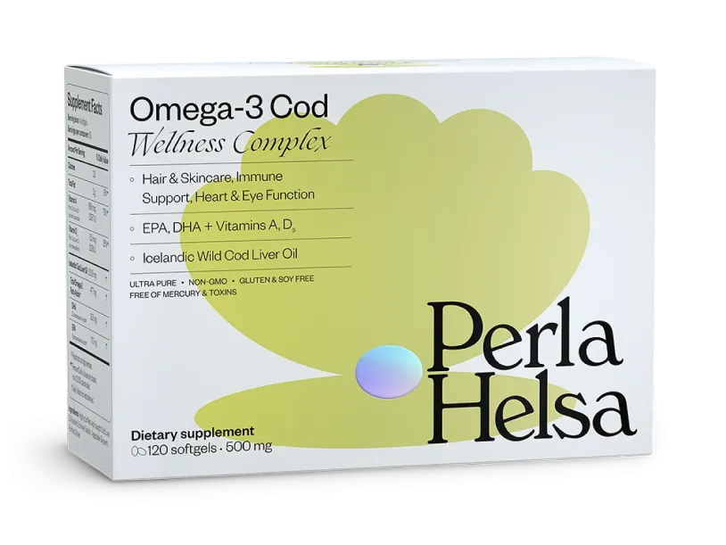 PERLA HELSA Дієтична добавка "Омега-3 з печінки тріски №120капс" — Photo 2