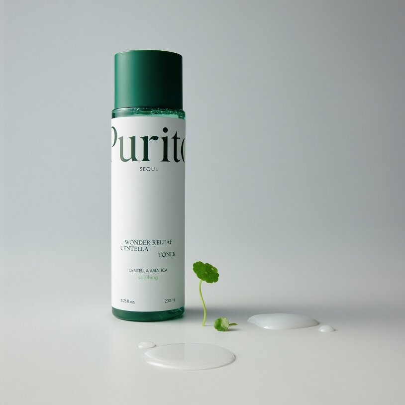 Purito Seoul Wonder Releaf Centella Toner Тонер заспокійливий з центеллою, 200мл — Photo 4