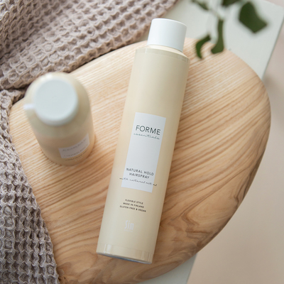 Sim Sensitive FORME NATURAL HOLD HAIRSPRAY Лак для волосся середньої фіксації, 300мл — Photo 3