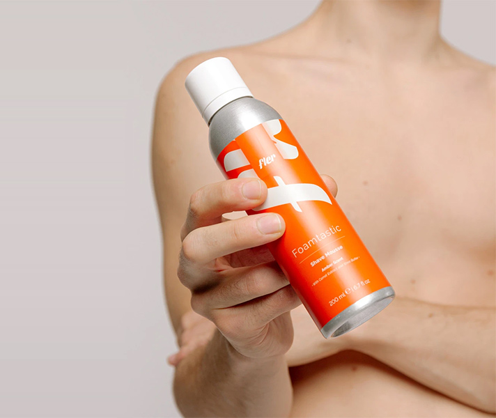FLER Foamtastic Shave Mousee Amber Scent Мус для гоління з екстрактом моркви та олією ши — Photo 3