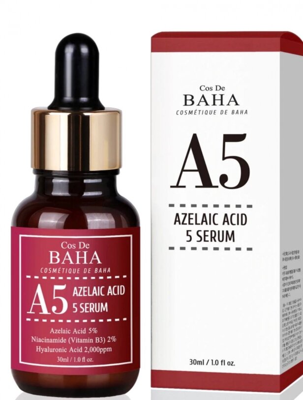 Cos de Baha Serum Azelaic Acid 5% (A5) Протизапальна сироватка з азелаїновою кислотою, 30мл — Photo 2