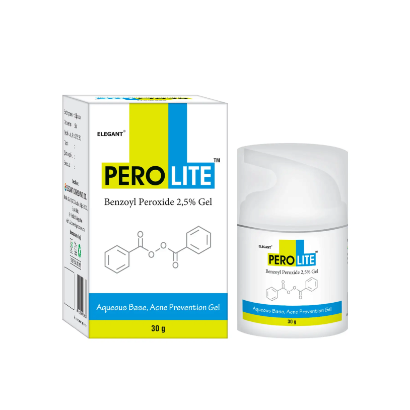 Perolite Gel 2,5% Benzoyl Peroxide Гель від акне, 30гр — Photo 2