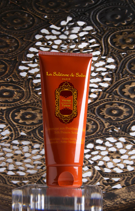 La Sultane De Saba Silk Protein Scrub Ayurvedique Скраб для тіла шовковий Аюрведичний, 200мл — Photo 3