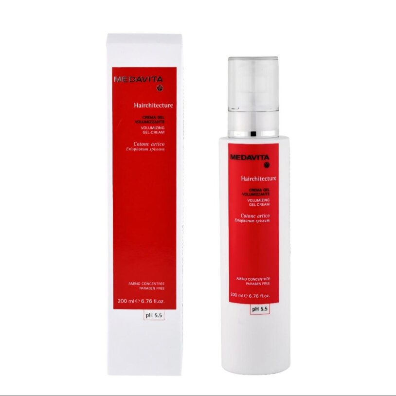 Medavita Hairchitecture Crema Gel Volumizzante Захисний крем-гель для надання об’єму та ущільнення волосся, 200 мл — Photo 2