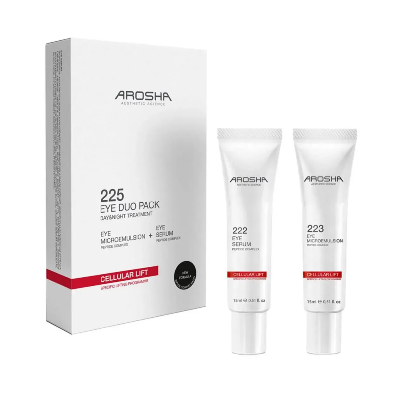 Arosha Eye Duo Day &amp; Night Emulsion Антивікова процедура для зони навколо очей, 15мл + 15мл — Photo 2