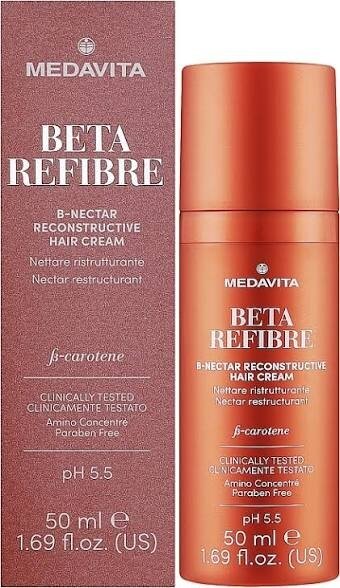 Medavita Beta Refibre Nectar restructurant Відновлювальний нектар для пошкодженого волосся, 50 мл — Photo 2