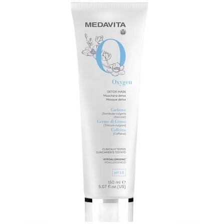 Medavita Oxygen Detox Mask Відновлювальна маска-детокс з активним киснем для волосся, 150 мл — Photo 2