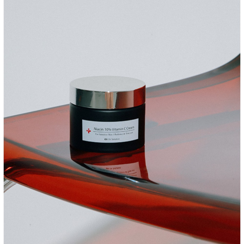 CUSKIN Dr.Solution Niacin 10% Vitamin C Cream Освітлюючий антиоксидантний крем з ніацинамідом 10% та вітаміном С, 50мл — Photo 4