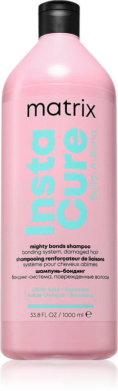 MATRIX TOTAL RESULTS INSTA CURE BUILD A BOND MIGHTY BONDS SHAMPOO Шампунь для дуже пошкодженого волосся, 1000 мл — Photo 2