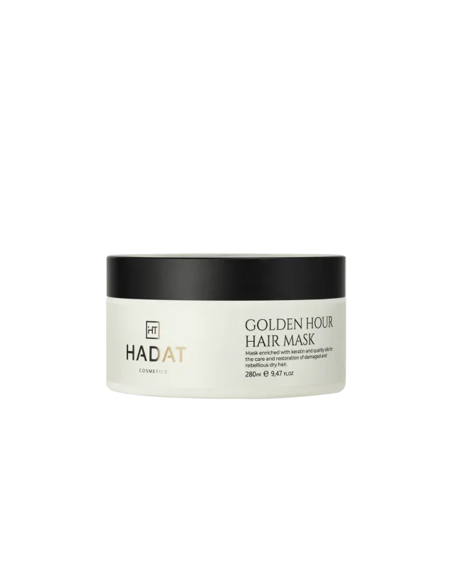 HADAT Cosmetics Golden Hour Hair Mask Золота інтенсивно відновлююча маска для волосся, 280мл — Photo 2