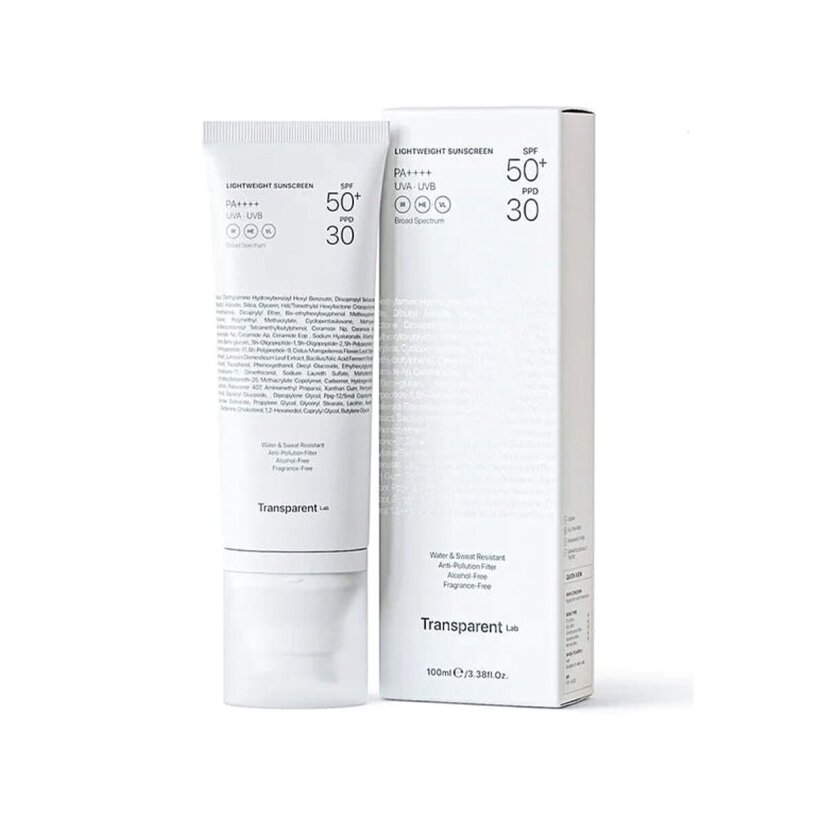 TRANSPARENT-LAB Lightweight Sunscreen SPF 50+ Легкий сонцезахисний крем, 100мл — Photo 3