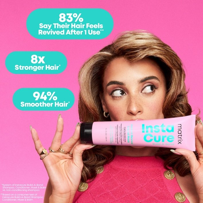 MATRIX TOTAL RESULTS INSTA CURE BUILD A BOND REVIVAL LIQUID MASK Маска для дуже пошкодженого волосся, 250 мл — Photo 7