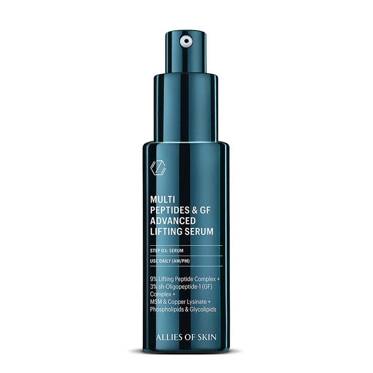 Allies Of Skin Multi Peptides &amp; GF Advanced Lifting Serum Мультипептидна сироватка з ефектом ліфтингу, 50мл — Photo 2