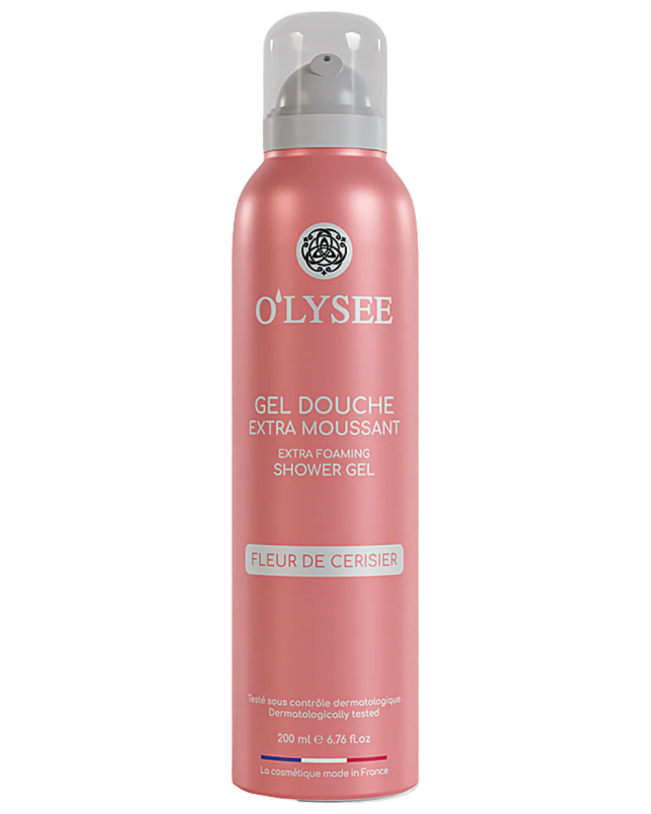 O'LYSEE Extra Foaming Shower Gel Fleur de Cerisier Очищуюча гель-піна для душу, 200 мл — Photo 2