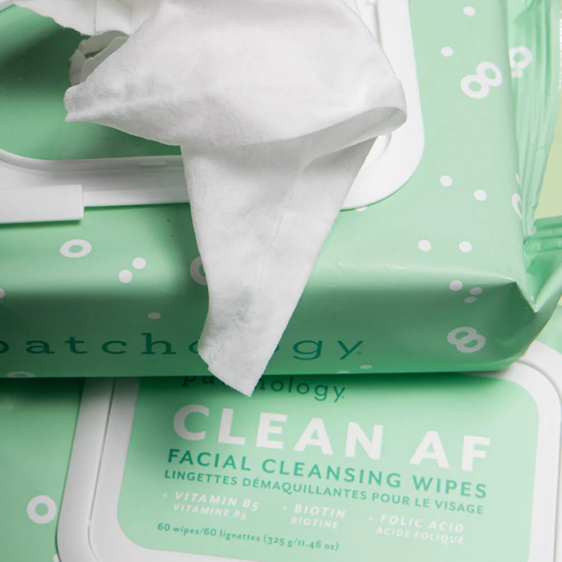 Patchology Очищаючі серветки для демакіяжу Clean AF Facial Cleansing Wipes (1 уп.,60 шт ) — Photo 5