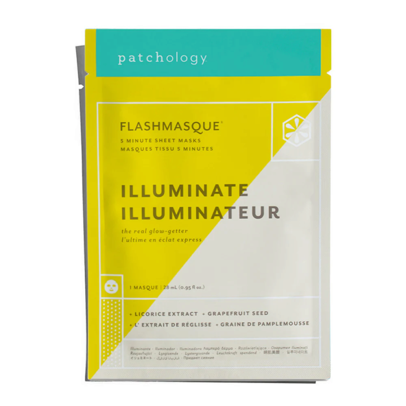 Patchology Маска для сяйва шкіри FlashMasque® Illuminate 5 Minute Sheet Mask (1 шт) — Photo 3