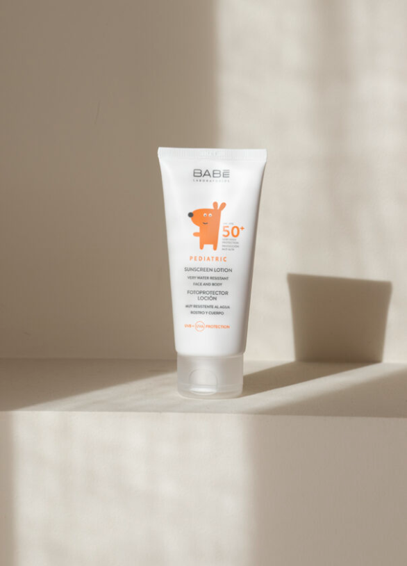BABE Laboratorios PEDIATRIC Дитячий сонцезахисний лосьйон для обличчя та тіла spf 50+, 100 мл — Photo 5