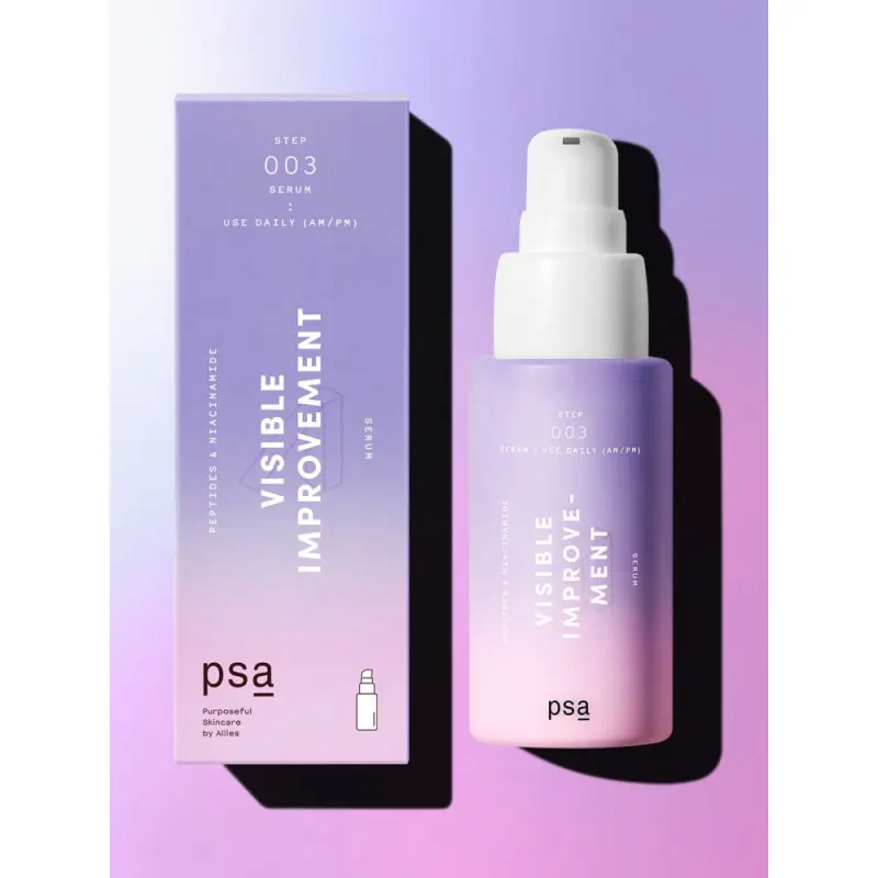 PSA Visible Improvement Peptides &amp; Niacinamide Serum Сироватка з пептидами та ніацинамідом, 30мл — Photo 3