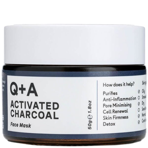 Q+A Activated Charcoal Face Mask Маска для обличчя &quot;детокс&quot; з активованим вугіллям, 50гр — Photo 2