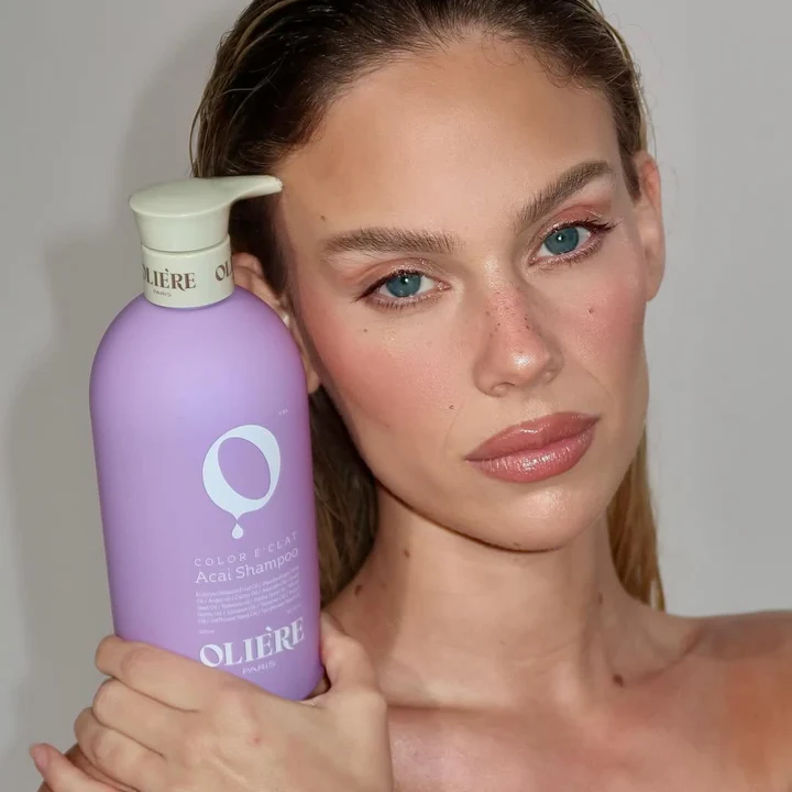OLIE'RE PARIS Color E'Clat Acai Шампунь для нейтралізації жовтих та помаранчевих відтінків ,500 мл — Photo 5