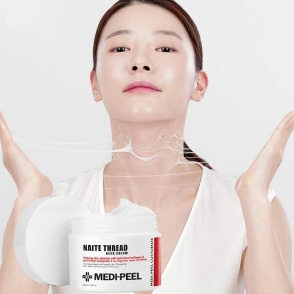 Medi Peel Naite Thread Neck Cream Підтягуючий крем для шиї та зони декольте, 100мл — Photo 4
