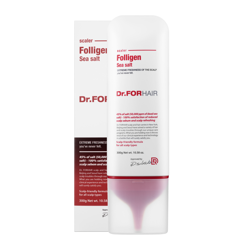 Dr.FORHAIR Sea Salt Scaler Пілінг для шкіри голови з частинками солі з мертвого моря, 300мл — Photo 2