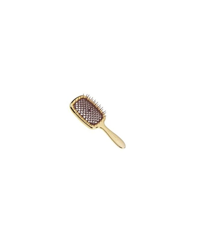 Janeke 1830 Superbrush Small Lux Italian Щітка для волосся міні золота з коричневим — Photo 3