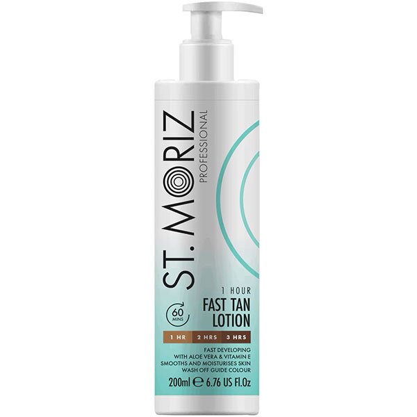 St Moriz Professional Fast Tan Lotion Автобронзат-лосьйон для експрес засмаги, 200 мл — Photo 2