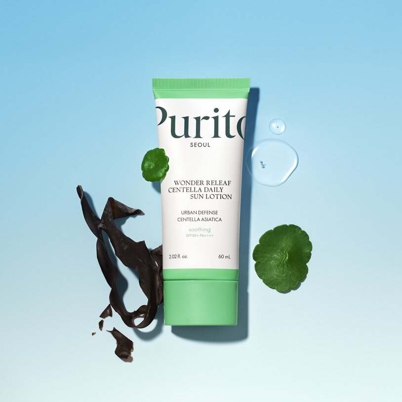 Purito Seoul Wonder Releaf Centella Daily Sun Lotion Лосьйон сонцезахисний на кожен день, 60мл — Photo 3