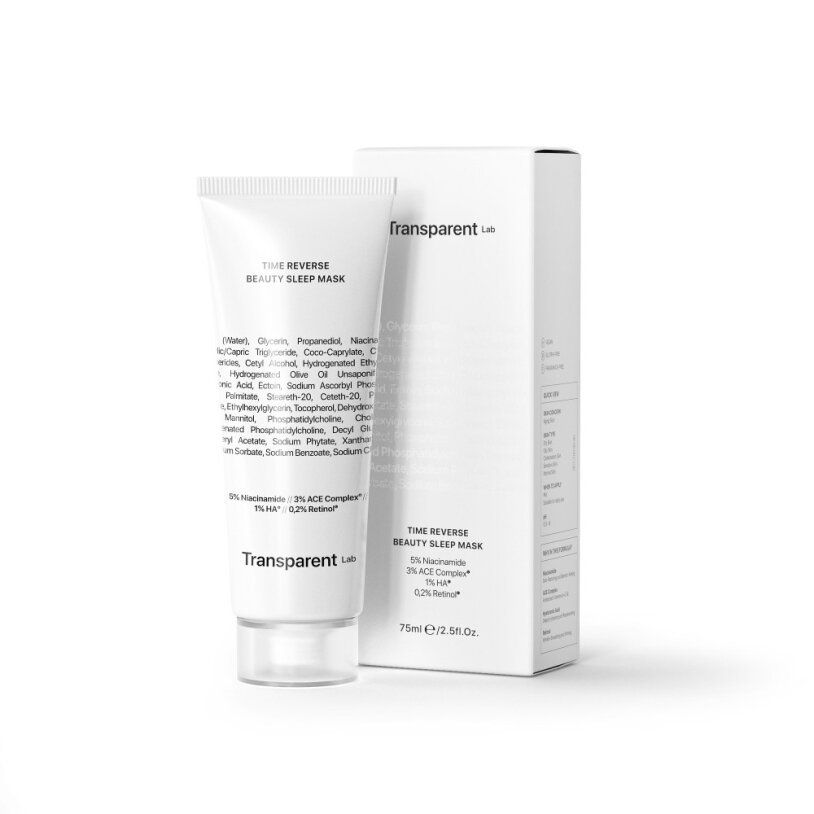 TRANSPARENT- LAB TIME REVERSE BEAUTY SLEEP MASK Нічна антивікова маска, 75мл — Photo 2