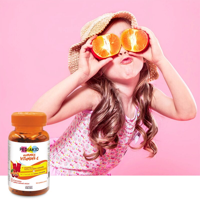 PEDIAKID Ведмежуйки ВІТАМІН С НАТУРАЛЬНИЙ / GOMMES VITAMINE C, 60 мишек — Photo 4