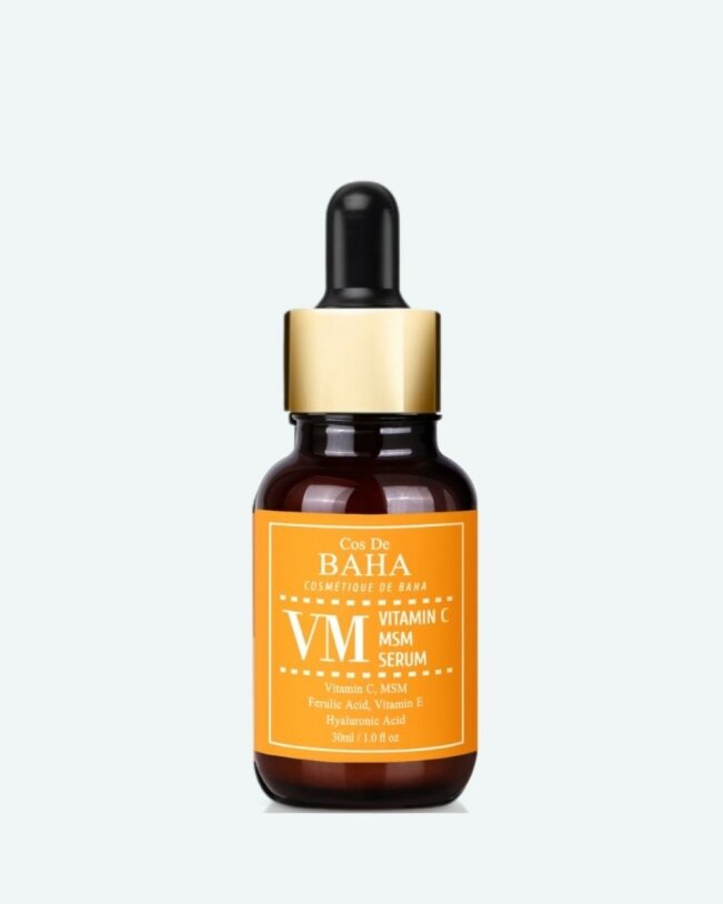 Cos de Baha Serum Vitamin C MSM (VM) Сироватка для обличчя з вітаміном С, феруловою кислотою та вітаміном Е, 30мл — Photo 2